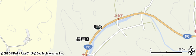 徳島県那賀郡那賀町中山場合周辺の地図