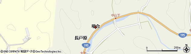 徳島県那賀町（那賀郡）中山（場合）周辺の地図