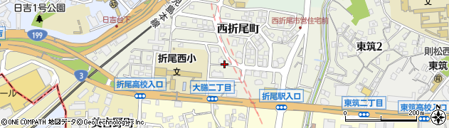 福岡県北九州市八幡西区西折尾町4周辺の地図