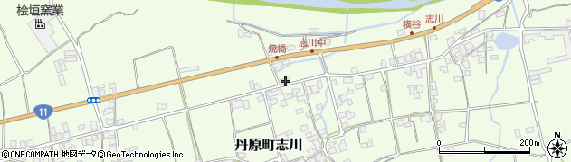 愛媛県西条市丹原町志川324周辺の地図