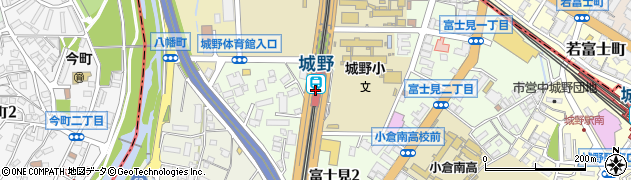 城野駅周辺の地図