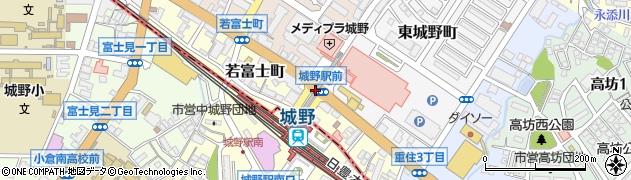 城野駅前周辺の地図