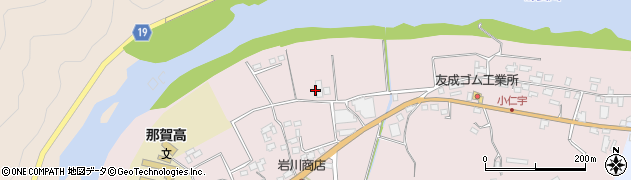 徳島県那賀町（那賀郡）小仁宇周辺の地図