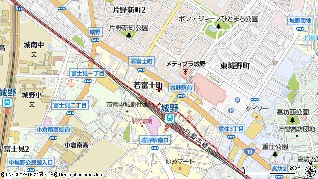 〒802-0063 福岡県北九州市小倉北区若富士町の地図