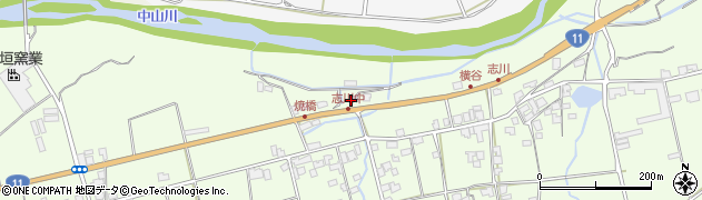 愛媛県西条市丹原町志川338周辺の地図