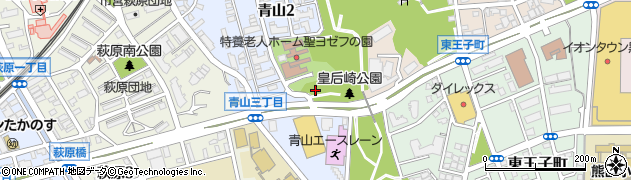 福岡県北九州市八幡西区青山周辺の地図
