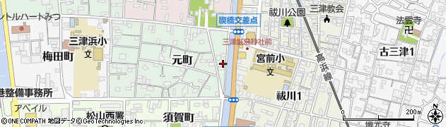 愛媛県松山市元町1周辺の地図