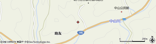 徳島県那賀町（那賀郡）中山（黒沢西谷）周辺の地図