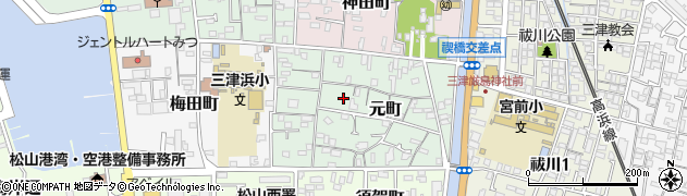 愛媛県松山市元町6周辺の地図
