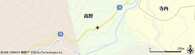 徳島県那賀町（那賀郡）高野（森本）周辺の地図
