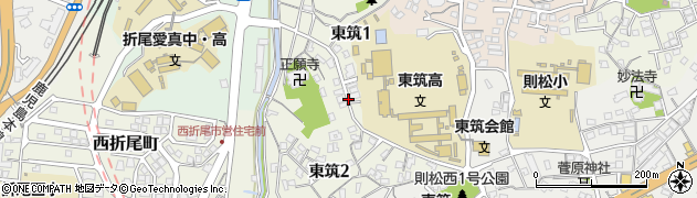福岡県北九州市八幡西区東筑周辺の地図
