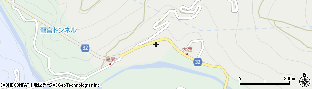 徳島県三好市東祖谷大西135周辺の地図