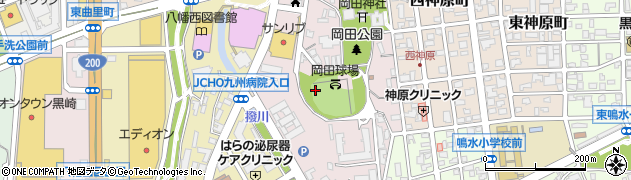 福岡県北九州市八幡西区岡田町周辺の地図