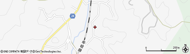 徳島県阿南市桑野町（尾花）周辺の地図