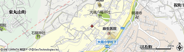 福岡県北九州市八幡東区大蔵周辺の地図