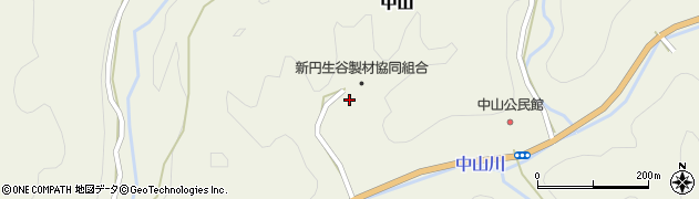 徳島県那賀町（那賀郡）中山（黒沢東谷）周辺の地図