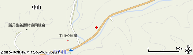 徳島県那賀郡那賀町中山坂の下周辺の地図