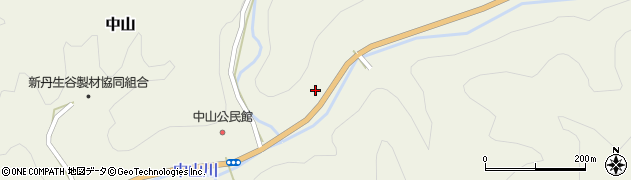 徳島県那賀町（那賀郡）中山（坂の下）周辺の地図