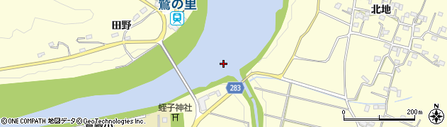 那賀川周辺の地図