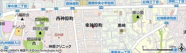 福岡県北九州市八幡西区東神原町周辺の地図
