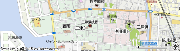 松山市三津浜支所周辺の地図