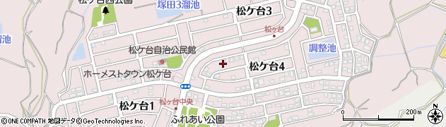 福岡県岡垣町（遠賀郡）松ケ台周辺の地図