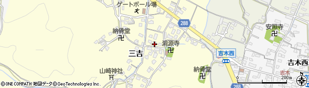 福岡県遠賀郡岡垣町三吉1463周辺の地図