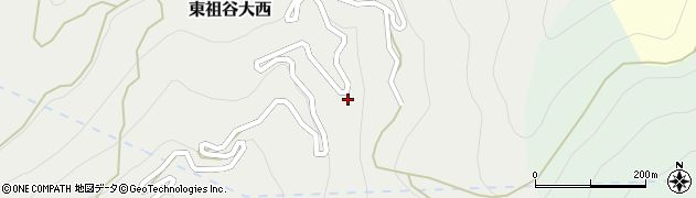 徳島県三好市東祖谷大西28周辺の地図
