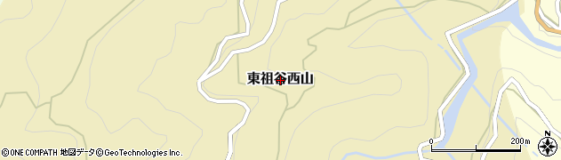 徳島県三好市東祖谷西山周辺の地図