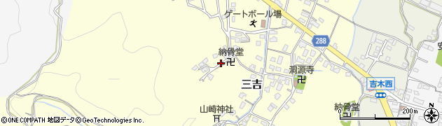福岡県岡垣町（遠賀郡）三吉周辺の地図