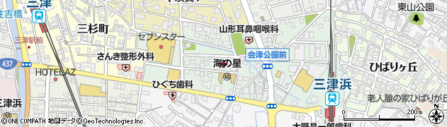 愛媛県松山市会津町周辺の地図