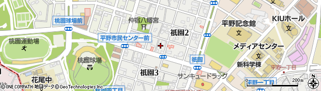 福岡県北九州市八幡東区祇園周辺の地図