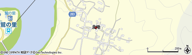 徳島県那賀町（那賀郡）和食郷（北地）周辺の地図