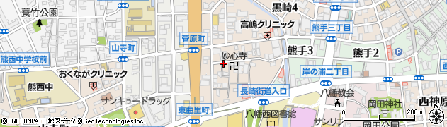 福岡県北九州市八幡西区菅原町周辺の地図