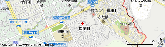 福岡県北九州市八幡東区松尾町周辺の地図