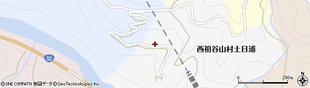 徳島県三好市西祖谷山村土日浦106周辺の地図