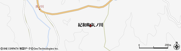 三重県熊野市紀和町矢ノ川周辺の地図