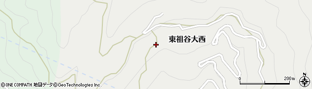 徳島県三好市東祖谷大西232周辺の地図