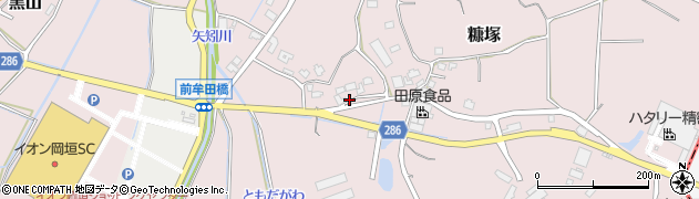 福岡県遠賀郡岡垣町糠塚447周辺の地図
