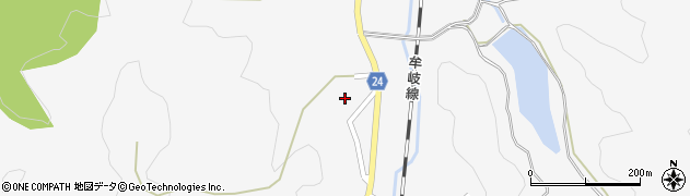 徳島県阿南市桑野町（西谷）周辺の地図