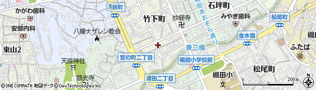福岡県北九州市八幡東区竹下町周辺の地図