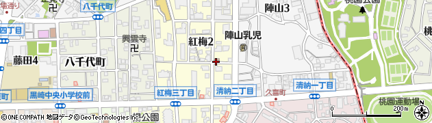 紅梅町公民館周辺の地図