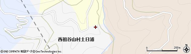 徳島県三好市西祖谷山村土日浦328周辺の地図