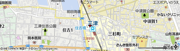 愛媛県松山市周辺の地図
