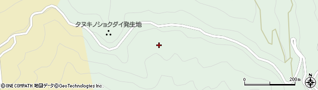 徳島県那賀町（那賀郡）沢谷（亀井谷）周辺の地図