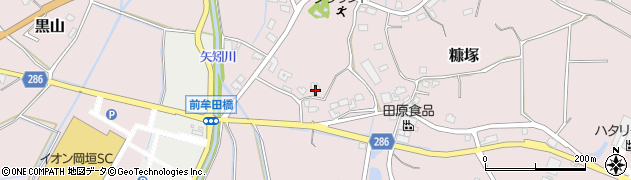 福岡県遠賀郡岡垣町糠塚456周辺の地図