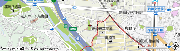 東篠崎西公園周辺の地図