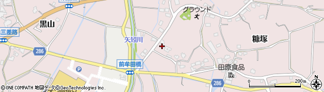 福岡県遠賀郡岡垣町糠塚461周辺の地図