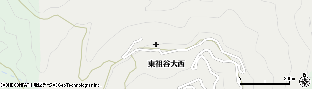 徳島県三好市東祖谷大西107周辺の地図
