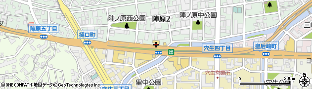 東龍軒 陣原店周辺の地図